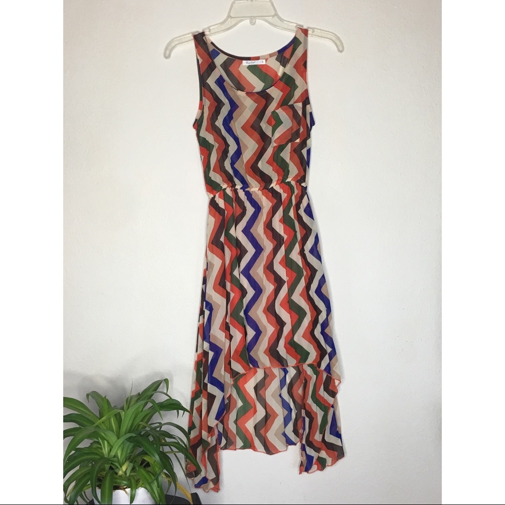 🌻 KATIE Pleated Multicoloured Dress🌻